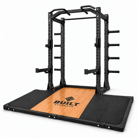 BUILT Strength Foundation Series Half Rack & Deadlift Platform