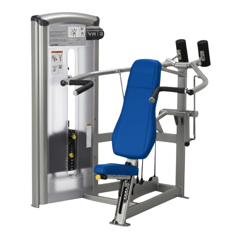 Cybex VR3 Overhead Press gray frame blue upholstery transparent