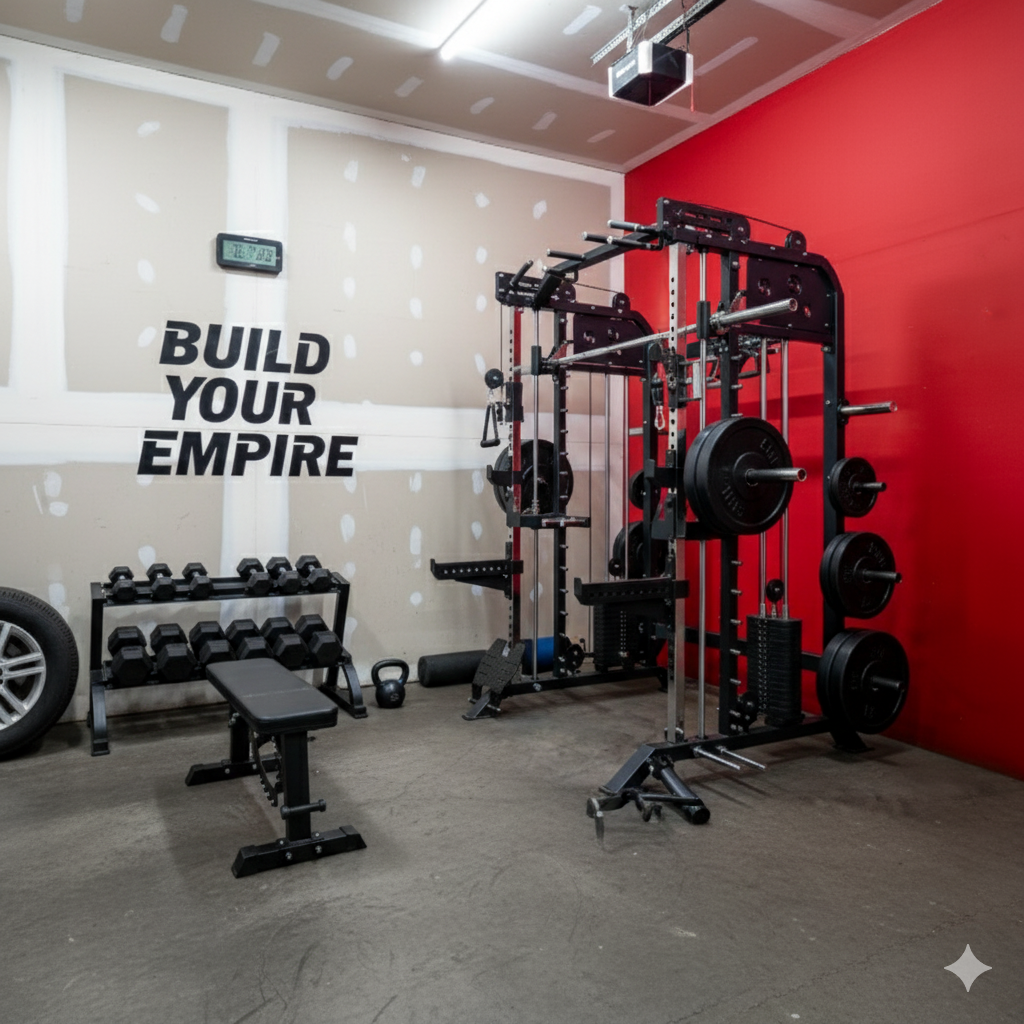 How to Build a Full Garage Gym in Just 50 Square Feet