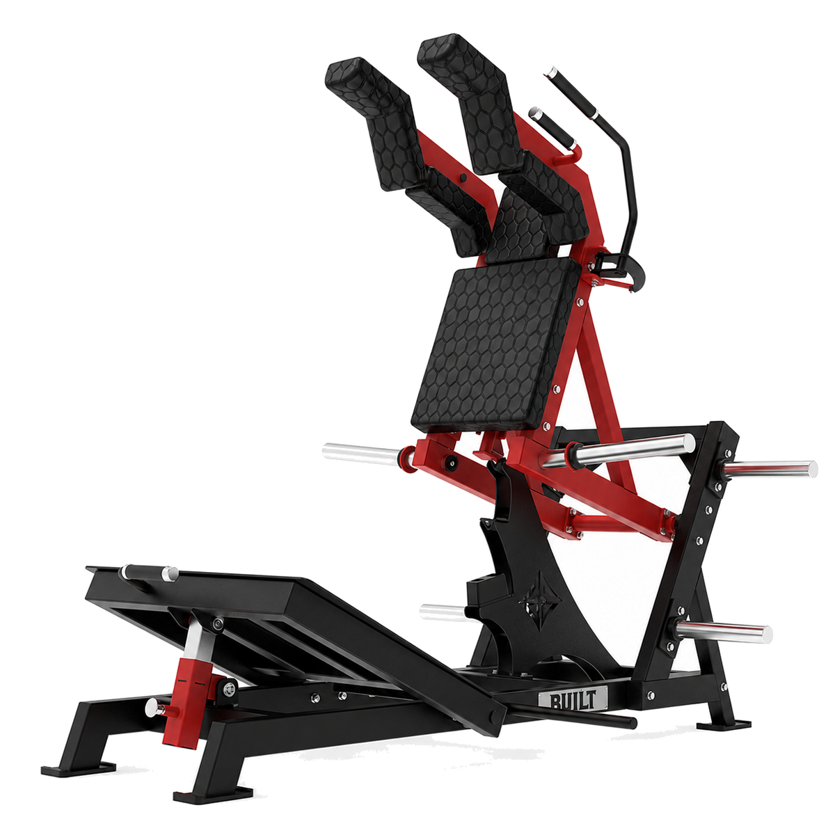 BUILT Strength OG Series V Squat, plate loaded strength machine