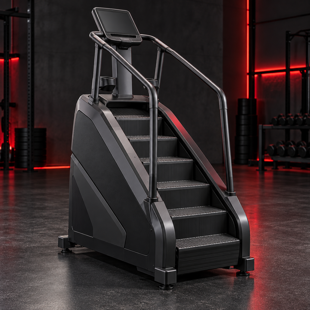 Commercial rotating-stair step mill machine