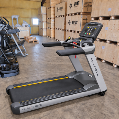Matrix T5x Treadmill (Remanufactured) in warehouse
