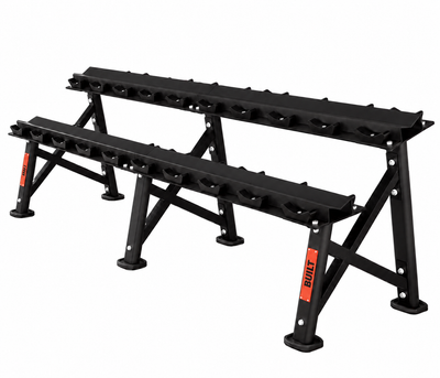BUILT Strength Foundation Series rubber dumbbells, view 2