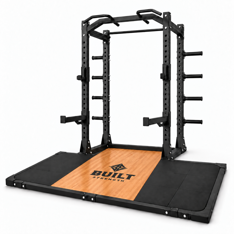 BUILT Strength Foundation Series Half Rack & Deadlift Platform