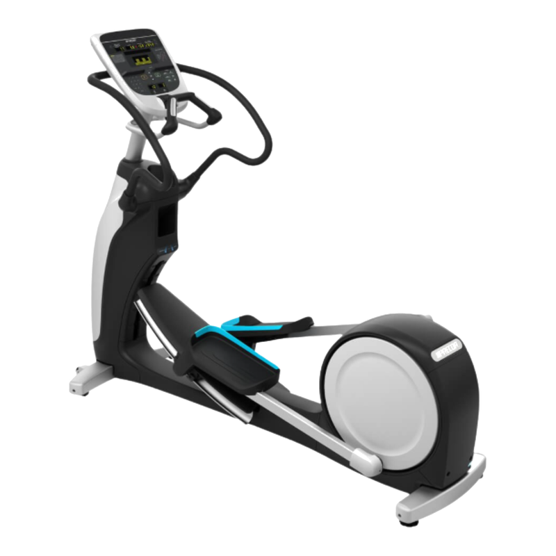 Precor EFX 833 Lower Body Elliptical w/ Converging Crossramp & P30 Console (Remanufactured), Gray Base & Black Trim [PRC-EFX-833-P30-GB]