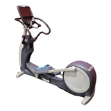 Precor EFX 883 Lower Body Elliptical Trainer w/ P82 Console & Converging Crossramp (Remanufactured), Gray Base & Blue Trim [PRE-EFX-883-GB]