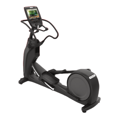 Precor EFX 883 Lower Body Elliptical Trainer w/ P82 Console & Converging Crossramp (Remanufactured), Black Base & Black Trim [PRE-EFX-883-BB]