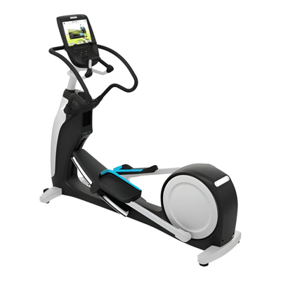 Precor EFX 883 Lower Body Elliptical Trainer w/ P82 Console & Converging Crossramp (Remanufactured), Gray Frame & Black Trim [PRE-EFX-883-GFBT]