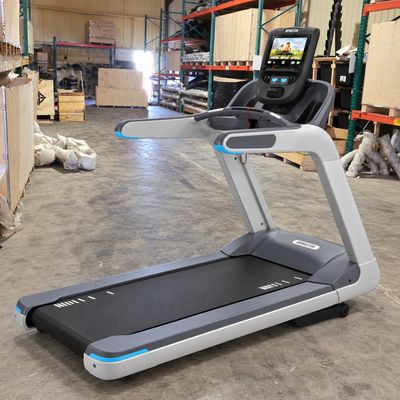 Precor TRM 865 Treadmill w/ P62 Console (Remanufactured) in warehouse
