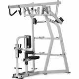 Hammer Strength Plate-Loaded Iso-Lateral High Row (Remanufactured) - Silver Frame & Black Upholstery
