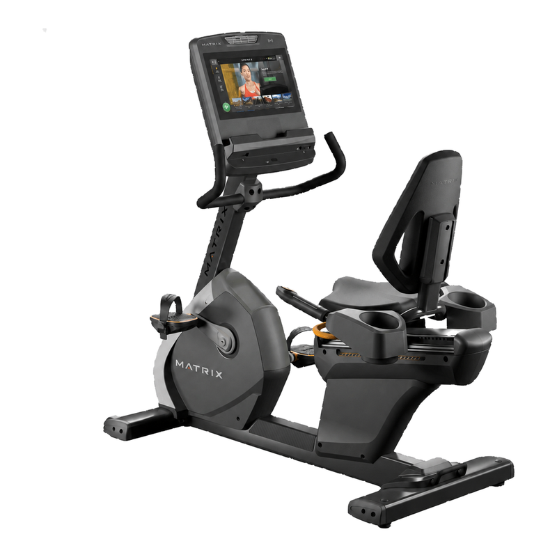 Matrix Performance Recumbent Cycle w/ Touch Console (Remanufactured) – background removed product image