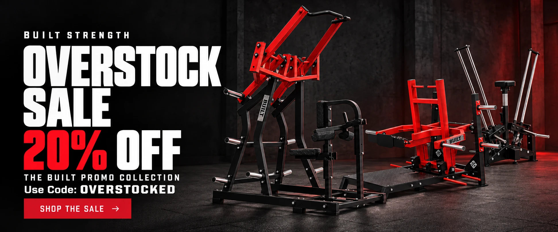 BUILT Strength Overstock Sale, 20% off the BUILT promo collection with code OVERSTOCKED